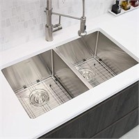 STYLISH 28 inch x 18 inch Stainless Steel Double B