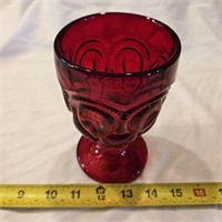 LE Smith Ruby Goblet