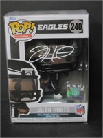 Jalen Hurts signed Funko Pop COA