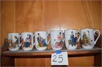Norman Rockwell mugs