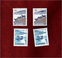 CANADA MNH LANDSCAPE DEFINITIVES 1972 & 1976