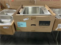 Elkay 25” stainless steel sink 9 “ depth