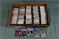 Large lot of baseball trading cards; as is