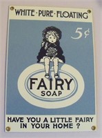 Vintage FAIRY SOAP Porcelain on Steel Advertising