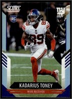 Rookie Card Shiny Parallel Kadarius Toney