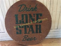 Old wooden Lone Star beer key insert