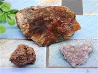 MIXED ROUGH LOT ROCK STONE LAPIDARY SPECIMEN