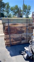 GROUP OF 49 - 63.5” WOODEN RAILROAD TIES/POSTS