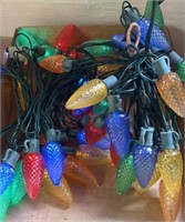 (2) Strings of Christmas bulb lights