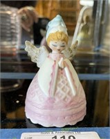 Vintage Lefton Pink Angel Porcelain Bell