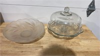 Cake stand and glassware