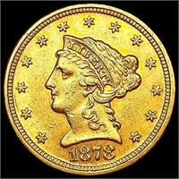 1878 $2.50 Gold Quarter Eagle CLOSELY