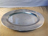 Stainless steel serving platter