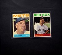 (2) 1964 Topps BB Cards w/ #155 Duke Snider