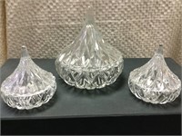 Cut Crystal Hershey's Kisses Candy Dishes