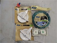 2ct Clothes Line Pulleys & 50' Vinyl Coated Line