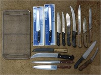 Assortment of Restaurant Kitchen Knives