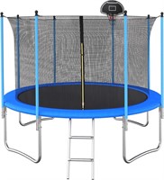 12FT Trampoline with Basketball Hoop