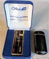 2 CIGARETTE LIGHTERS: COLIBRI & OTHER