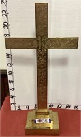 ALTER CROSS ON BASE, 22"H