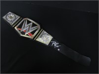 Roman Reigns signed championship belt COA
