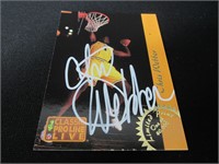 Chris Webber signed basketball card COA