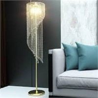 Qimh Crystal Floor Lamp For Living Room/ Bedroom