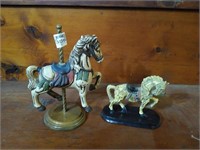 TWO Carousel horses