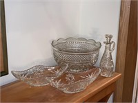 LOT OF DEPRESSION GLASS