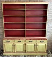 20th Century Painted Traditional Hutch