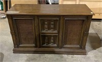 Mid Century Oak Radio Cabinet