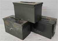 (3) Military Ammo Cans