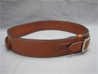 Vintage Leather Bullet Holder Belt