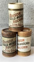 VTG Edison Gold Moulded Records Container (3)