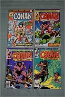 4 bronze age Conan the Barbarian comic books: as i