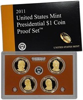 2011 PRESIDENTIAL Dollar Proof Set DEEP CAMEO No O