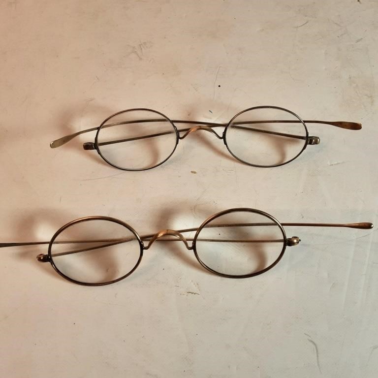 Antique horned rim glasses