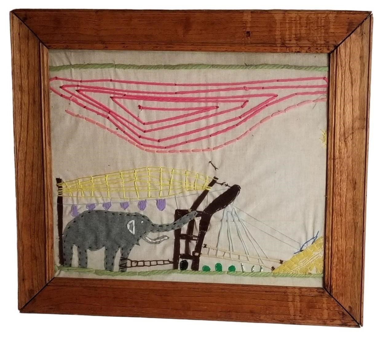 Vintage Original Needlepoint Art