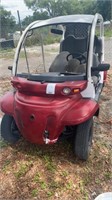 RED & WHITE GOLF CART