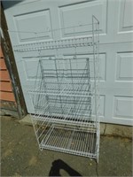 Another metal wire display rack.