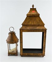 Oriental style single door lantern (no glass)