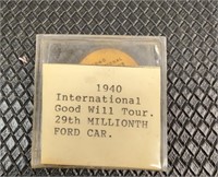 1940 International Good Will Tour 29th millionth