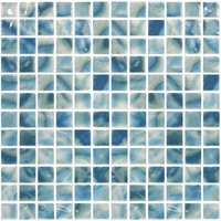 Andova 1" Square Smooth Glass Mosaic Wall Tile