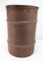 21.5" Vintage Iron Cast Drum Container