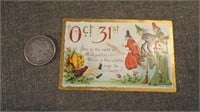 Antique 1909 GD&D Embossed Halloween Postcard