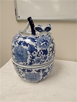 Japanese decor cookie jar