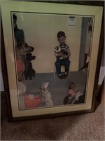 Framed Replica Norman Rockwell Picture