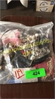 Bag of miscellaneous jewelry