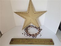 Large star and mire home decor