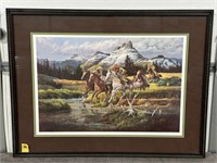 NUMBERED & SIGNED WESTERN PRINT, 427/750